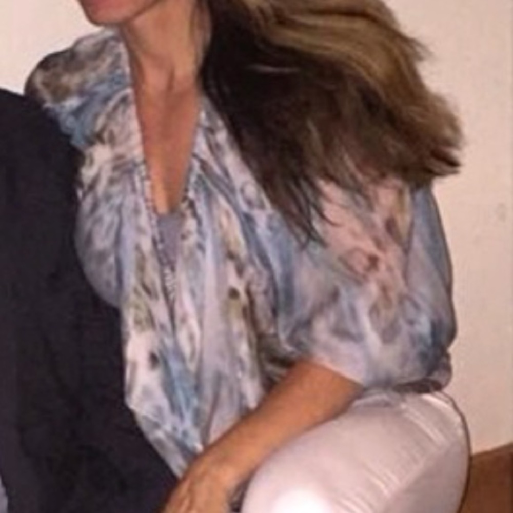 Plein Sud Jeanius 100% silk blouse
